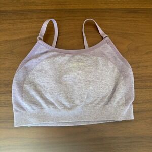 Gymshark Vital Seamless Sports Bra Purple Marl GLSB4247-AW20R Womens Size Small